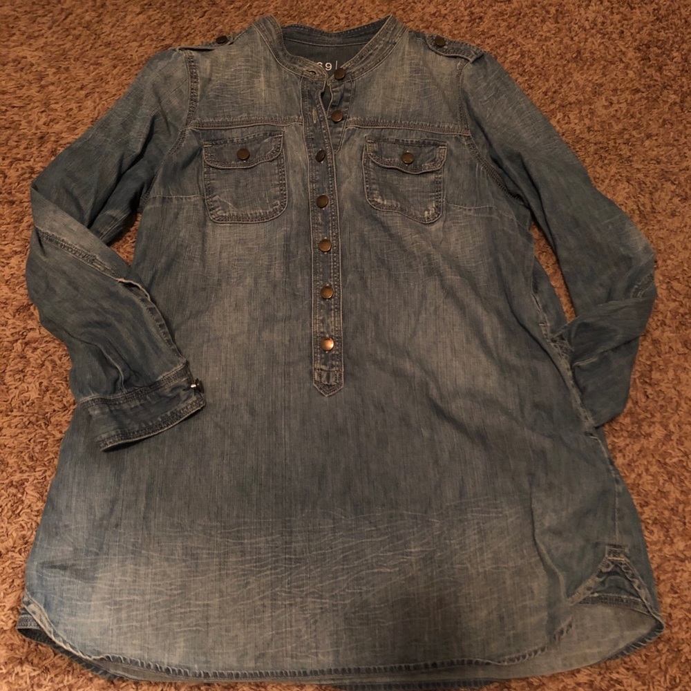 Gap tunic jean top